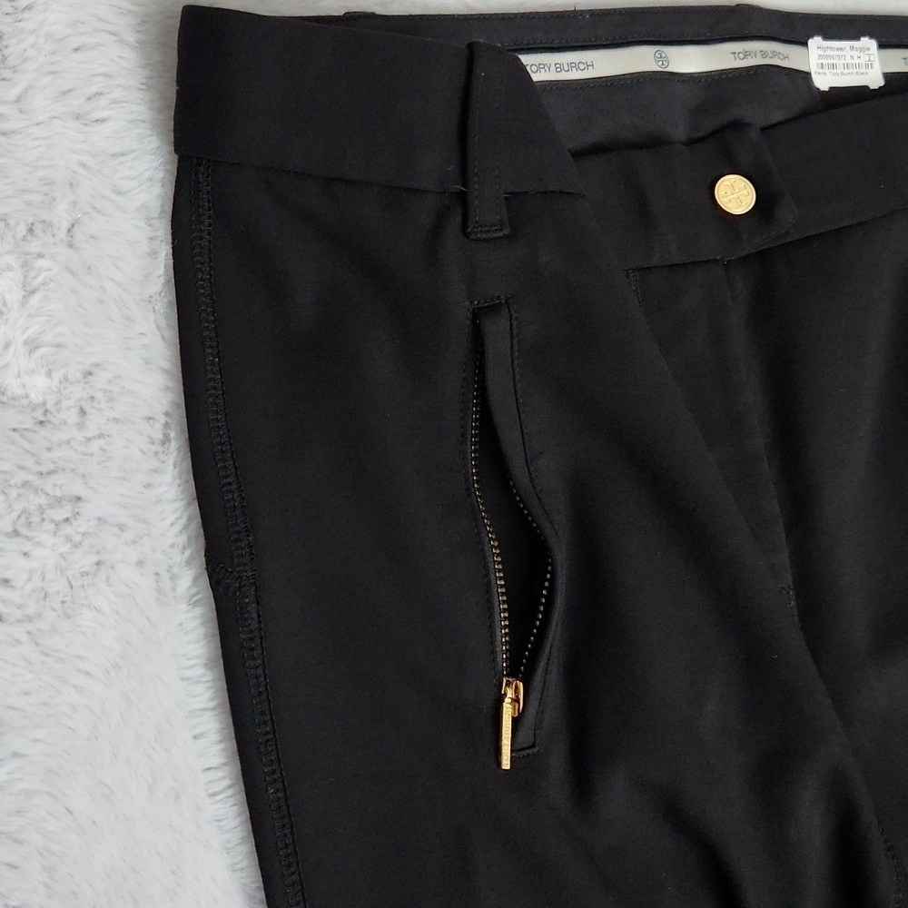 *Tory Burch Black Slim Leg Career Dress Pants Size 6 - Picture 10 of 13